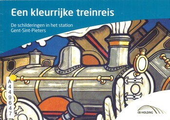 Een kleurrijke treinreis. De schilderingen in het station Gent-Sint-Pieters